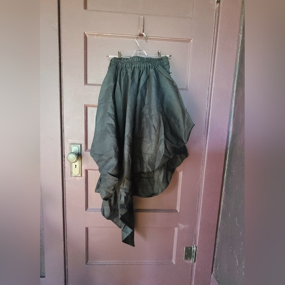NWT Linen Asymmetrical Bubble Skirt by Metamorphoza - Picture 6 of 8